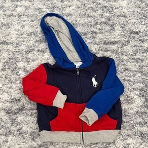 Polo by Ralph Lauren Blue and Red Kids Hoodie
